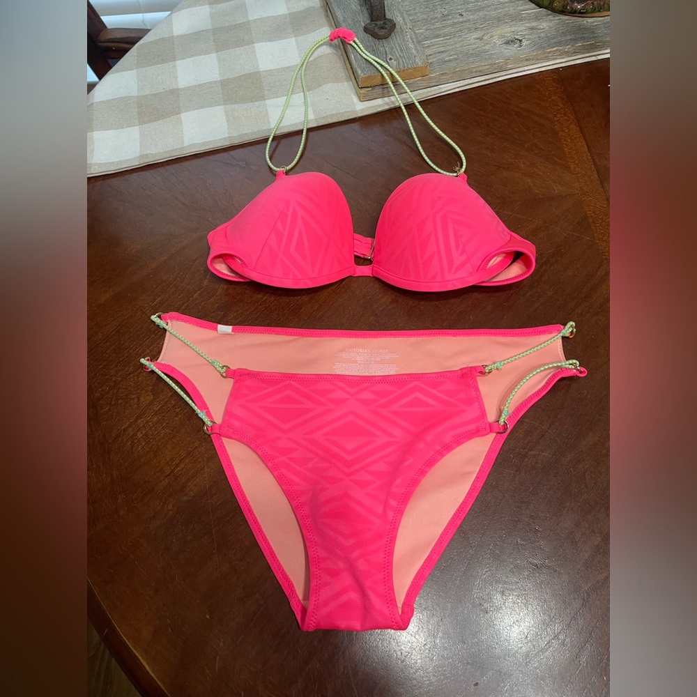 Victorias Secret Knockout Pink Bikini set